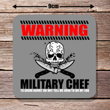 Load image into Gallery viewer, Military Chefs - Army Banter - Military Banter - Veteran Gifts- Coasters - Set of 4