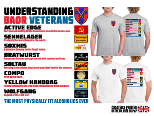 Military Humor - Understanding BAOR Veterans - Military Gifts - Veteran Gifts