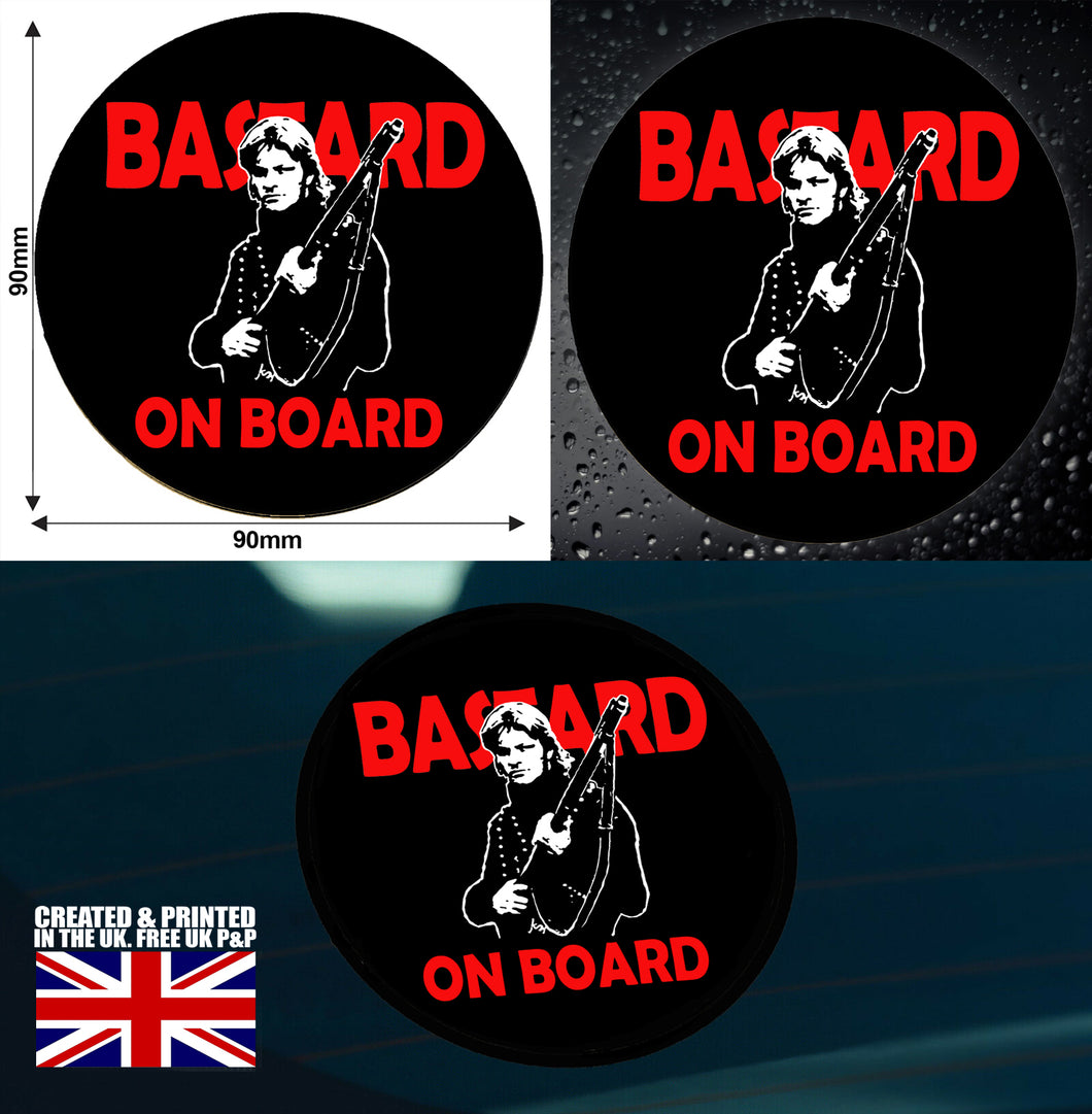 British Military Gifts - British Army - Sharpe - Bastard On Board - Veterans - Car Sticker