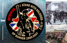 Load image into Gallery viewer, Military Humor - Op Banner -VETERAN - BETRAYED - Northern Ireland - Sticker