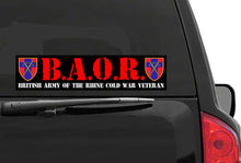 Load image into Gallery viewer, BAOR Veteran Car Sticker British Army of the Rhine Cold War Veteran Decal (300mm)