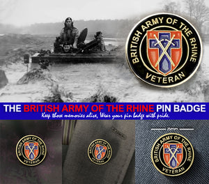 Military Humor - BAOR Veteran - Germany - Veteran Gifts - British Army - Pin Badge
