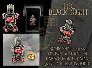 British Military Gifts - The Black Knight - Military Humour - Monty Python - Gift - Veterans - Pin Badge