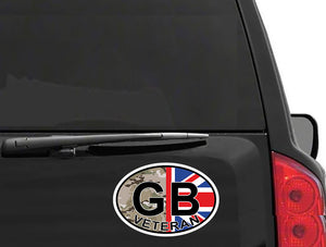 British Military Gifts - British Army - GB Veteran - Veterans - Car Sticker