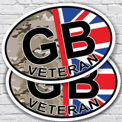 British Military Gifts - British Army - GB Veteran - Veterans - Car Sticker
