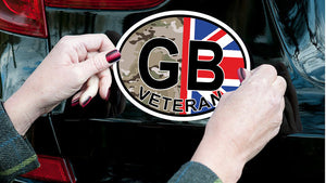 British Military Gifts - British Army - GB Veteran - Veterans - Car Sticker