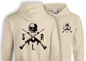 British Military Gifts - Military Humor - Crossed SLR's - Skull - Veterans - Gifts - British Army - Christmas Gifts - Hoodie