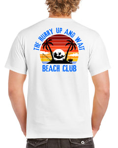 Military Gifts - Hurry Up And Wait - Beach Club Edition - Veteran - British Army - Gifts - Veterans - T-Shirt