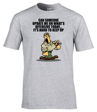 Load image into Gallery viewer, British_Army_RSM_humour_t-shirt_cheeky_slogan_print_detail