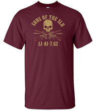Load image into Gallery viewer, British_Army_SLR_rifle_t-shirt_7.62_crossed_guns_skull_design