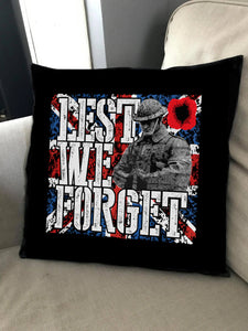 Remembrance Gifts - Lest We Forget - Cushion Covers - British Gifts - Gifts For Her - Gifts For Him - Veteran Gifts - Military Gifts
