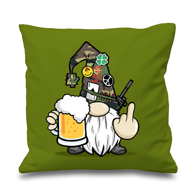 Military Dwarves - Gnomes - Boozy - British Gifts - Gifts For Her - Gifts For Him - Cushion Cover - Veteran Gifts