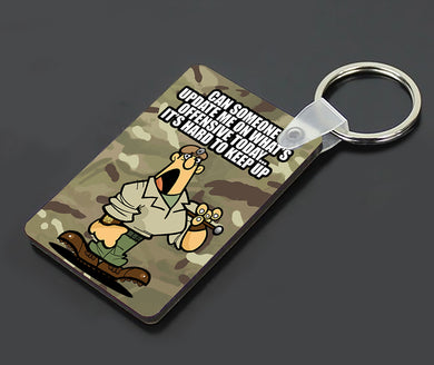 Military Humor - Razz Man - Who's Offended -  Keyring