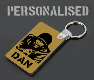 Military Humor - Target Therapy - Personalised -  Keyring