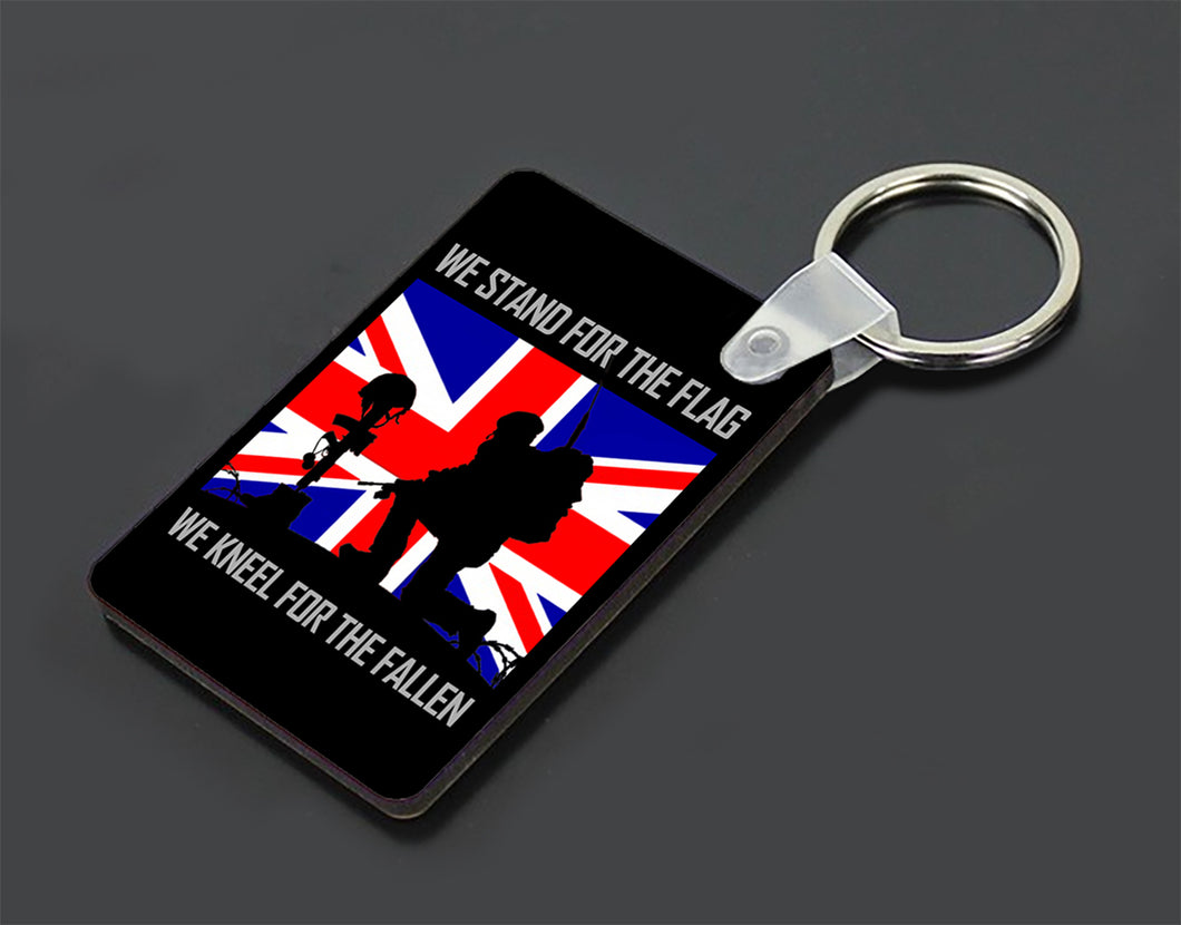 Military Humor - We Stand For The Flag - Keyring