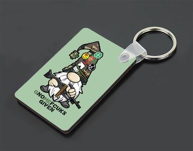 Military Humor - Gnome Fcuks Given - GPMG -  Keyring