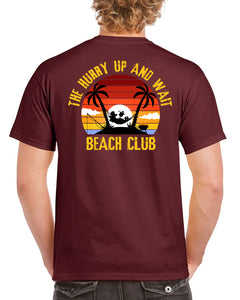 Military Gifts - Hurry Up And Wait - Beach Club Edition - Veteran - British Army - Gifts - Veterans - T-Shirt