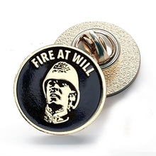 Load image into Gallery viewer, Sir Michael Caine Zulu Pin Badge Fire at Will gift for Veterans