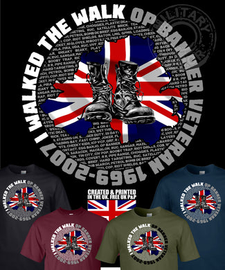 Military Humor - Northern Ireland - Op Banner - Walked The Walk - Veterans - Gifts