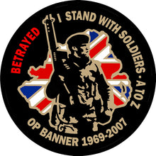 Load image into Gallery viewer, Northern Ireland Operation Banner Veteran Patch Honouring Service &amp; Sacrifice