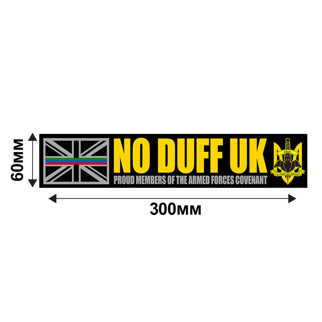 No Duff UK - Supporters Sticker
