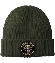 Load image into Gallery viewer, HM Armed Forces Veteran Beanie Hat – Printed Badge Patch Winter Hat