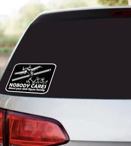 Military Gifts - Veterans - British Army - A10 Warthog - Funny Gifts - Nobody Cares - Car Sticker