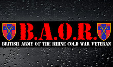 Load image into Gallery viewer, BAOR Veteran Car Sticker British Army of the Rhine Cold War Veteran Decal (300mm)