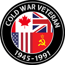 Load image into Gallery viewer, Military Humor - British Military Gifts - COLD WAR - VETERAN - Sticker