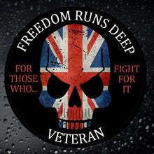 Load image into Gallery viewer, British Military Gifts - British Army - Freedom Runs Deep - Veterans - Car Sticker