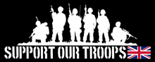 Load image into Gallery viewer, British Military Gifts - Veterans - British Army - Funny Gifts - Support Our Troops - Car Sticker