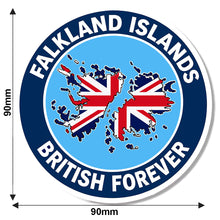 Load image into Gallery viewer, Falkland Islands British Forever Vinyl Sticker | 90mm Military Veteran Decal