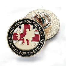 Load image into Gallery viewer, Stand For The Flag Pin Badge