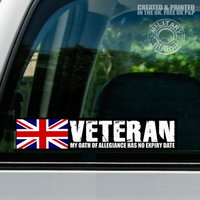 British Military Gifts - British Army - Funny Gifts - British Veteran - Car Sticker