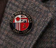 Load image into Gallery viewer, Cold War Veteran 1945–1991 Enamel Pin Badge | BAOR NATO Military Veteran Lapel Pin