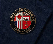 Load image into Gallery viewer, Cold War Veteran 1945–1991 Enamel Pin Badge | BAOR NATO Military Veteran Lapel Pin