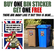 Load image into Gallery viewer, Military Gifts - The Razz Man - Funny Gifts - This Is My Wheelie Bin - Veteran - Wheeli Bin Sticker