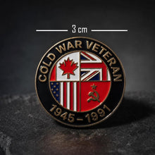 Load image into Gallery viewer, Cold War Veteran 1945–1991 Enamel Pin Badge | BAOR NATO Military Veteran Lapel Pin