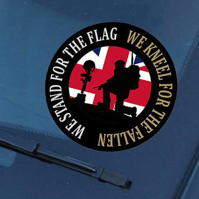 British Military Gifts - British Army - Stand For The Flag - Veterans - Car Sticker