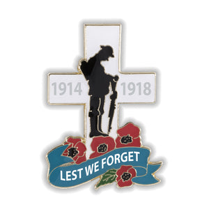 British Military Gifts - Lest We Forget - Tommy - Remembrance - Gift - Veterans - Pin Badge