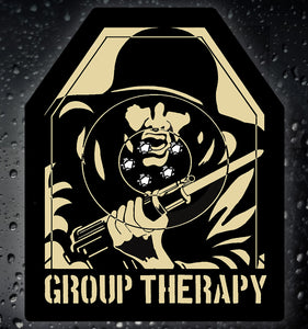 British Military Gifts - British Army - Funny Gifts - Group Therapy - Veterans - Car Sticker