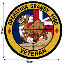 Load image into Gallery viewer, Operation Granby 1990 Veteran Vinyl Sticker | Gulf War Military 90mm Decal