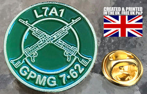 Military Humor - The General - GPMG - The Gimpy - Limited Edition - Veteran Gifts - British Army - Pin Badge