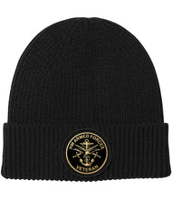 Load image into Gallery viewer, HM Armed Forces Veteran Beanie Hat – Printed Badge Patch Winter Hat