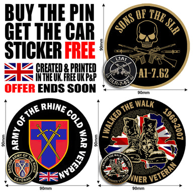 BAOR - Pin Badge & Sticker Deal