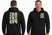 Load image into Gallery viewer, ZRO FKS GVN Hoodie – Zero F***s Given Military Humour Veteran Clothing
