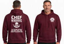 Load image into Gallery viewer, Chef Warning Hoodie – To Avoid Injury Do Not Tell Me How to Do My Job