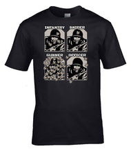 Load image into Gallery viewer, Infantry Sniper Gunner Officer Military Humour T-Shirt