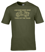 Load image into Gallery viewer, Long Range Desert Group Tools Of The Trade T-Shirt LRDG Military History Tee