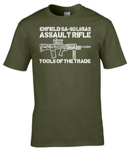 Load image into Gallery viewer, Enfield SA80 L85A2 Tools Of The Trade T-Shirt British Army Assault Rifle Tee
